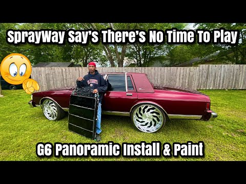 G6 Panoramic Sunroof Install & Paint On The Box Chevy Caprice LS Brougham On 26s Rucci WIRING IT UP