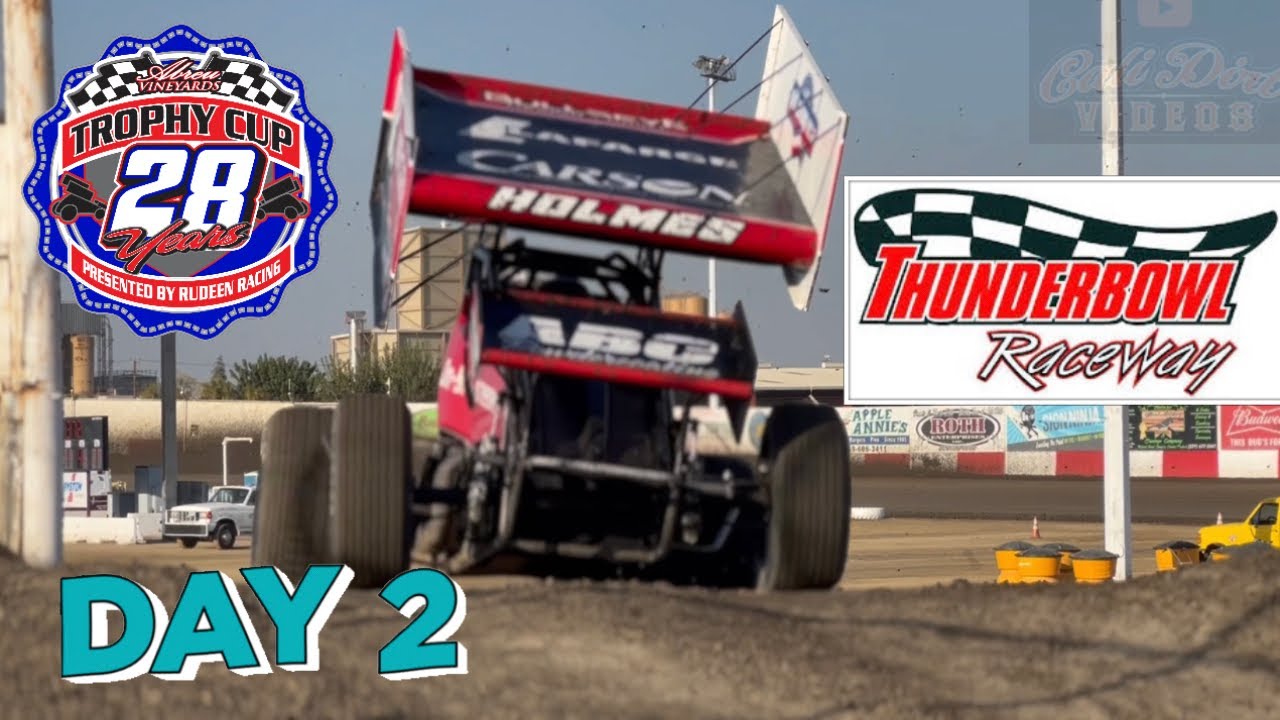 TROPHY CUP FULL DAY 2 TULARE THUNDERBOWL RACEWAY HEATS (18) D,C
