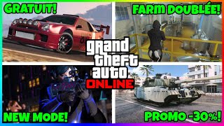 PROMO ET BONUS GTA ONLINE DE LA SEMAINE DU 4/6 & NOUVEAU CONTENU DLC GTA5 ONLINE