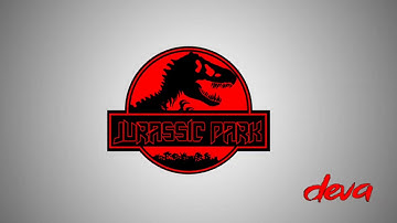 Photoshop easy tutorial //jurassic park logo//
