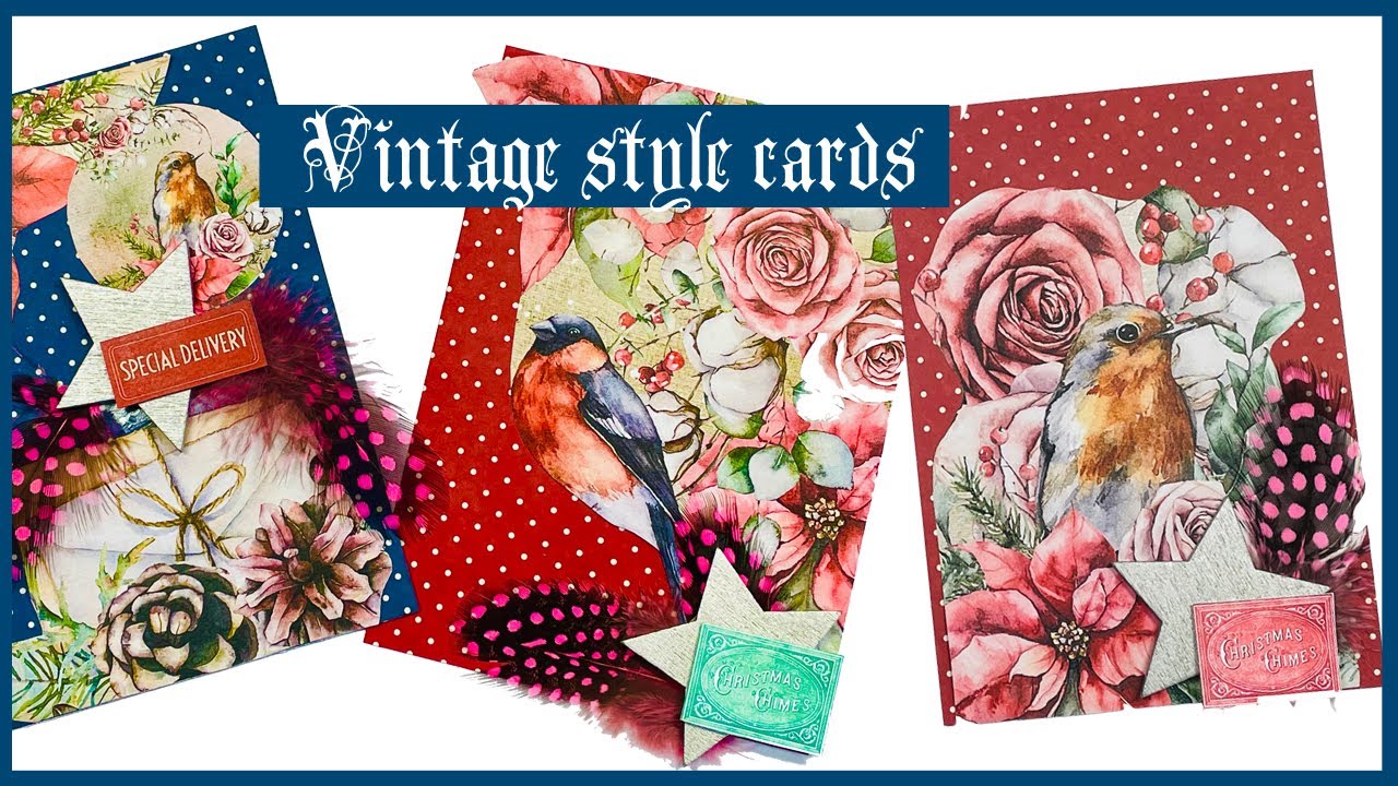 Christmas card ideas 2021 Tracie Fox Creative DT project share vintage christmas cards making 2021