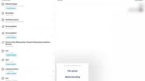 How do I submit assignments in the Canvas student app on my iOS device