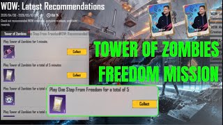 WOW LATEST RECOMMENDATION ALL MISSION COMPLETE | PLAY TOWER OF ZOMBIES FOR 1 MINUTE | FREEDOM