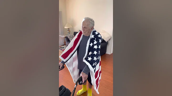 89 yr old man was struggling after being hospitalized and find strength in American Flag/ Patriotism