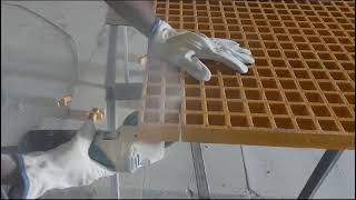 FRP Grating Platform Customized Cutting and Finishing