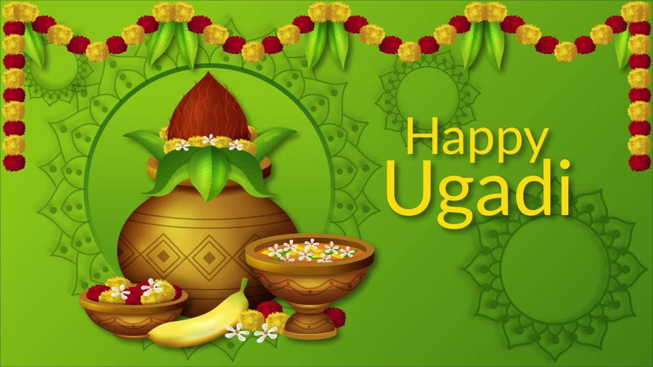 Happy Ugadi 2021 Wishes  Whatsapp Status  Motion Graphics Animation