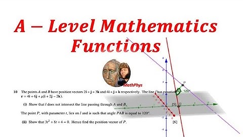 A-LEVEL MATHS PURE 3 VECTOR EQUATION FOR LINE AND SCALAR PRODUCT QUESTION AND ANSWER