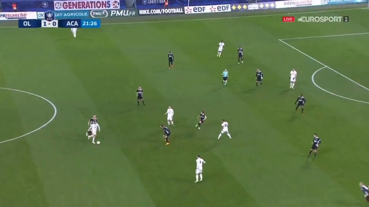 le But de Islam Slimani - Lyon vs AC Ajaccio