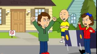 Caillou sells the house and gets grounded