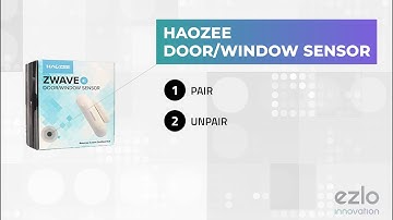 How to Pair a Haozee Z52NAS-DS01Z Door/Window Sensor with Ezlo hubs