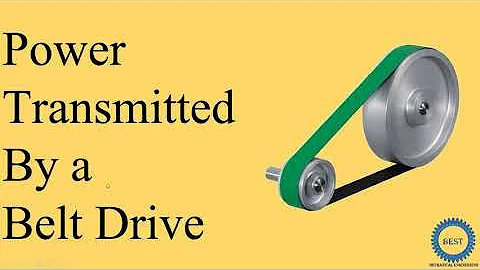 Power Transmitted By a Belt Drive