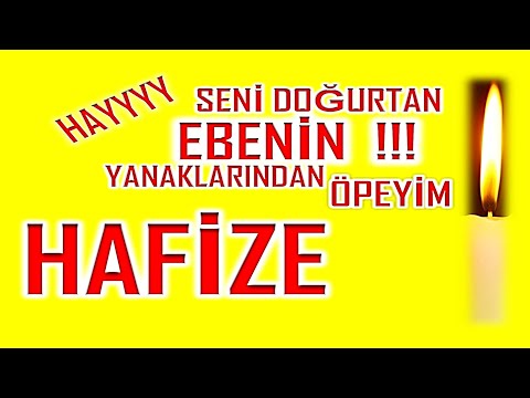 İyi ki Doğdun Hafize İsme Özel Komik Doğum Günü Şarkısı