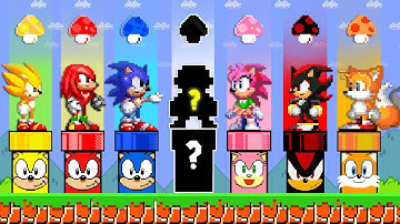 What Happens When Super Mario had Custom Pipes All Sonic Form Characters?