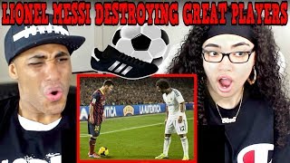 Lionel Messi Destroying Great Players ● No One Can Do It Better REACTION | MY DAD REACTS