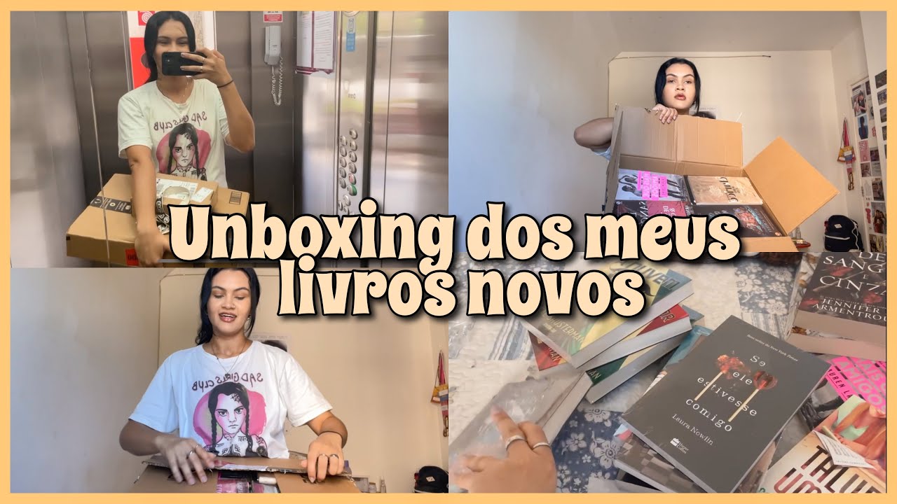 UNBOXING : bora abrir meus livros novos comigo 📚❤️