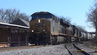 CSX ES44AH 948 w/ GP40-2 + Horn Salute Leads Manifest Q584-22 on 1/22/22