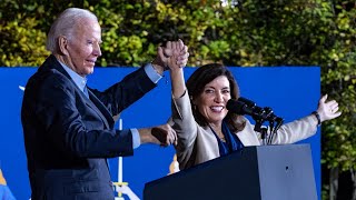 President Biden joins Gov. Kathy Hochul campaign stop in Yonkers
