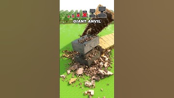 Big And Small Anvil vs Dynamic Building | Teardown #shorts