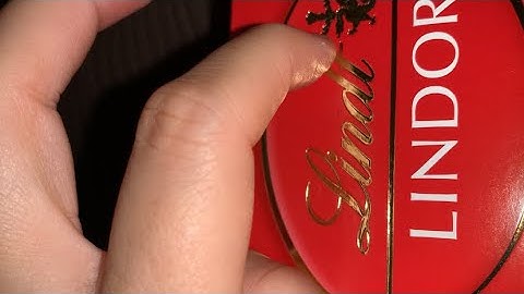 ASMR 🌹 LINDT CHOCOLATE BOX 🍫 TAPPING, SCRATCHING, TRACING, RUB/GRIPPING, RUMMAGING ❤️ (No talking)