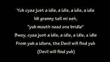 Popcaan - Nah Idle (lyrics)