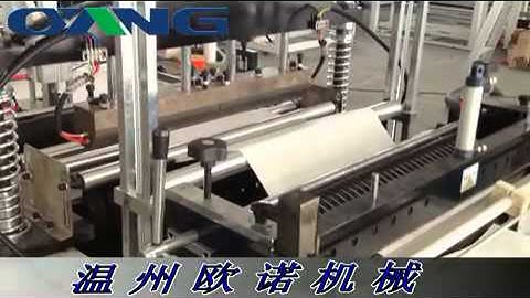 Full Automtic non woven D cut bag making video
