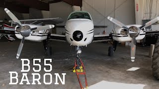 Flying The Mighty Baron B55!