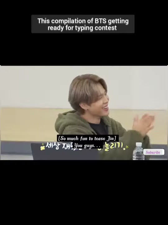 BTS getting ready for typing contest in latest run ep 133
