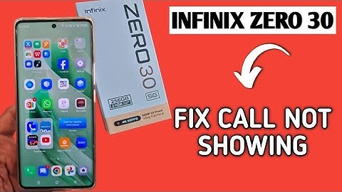 incoming call ringing but not showing infinix zero 30, how to fix incoming call not showing on scree