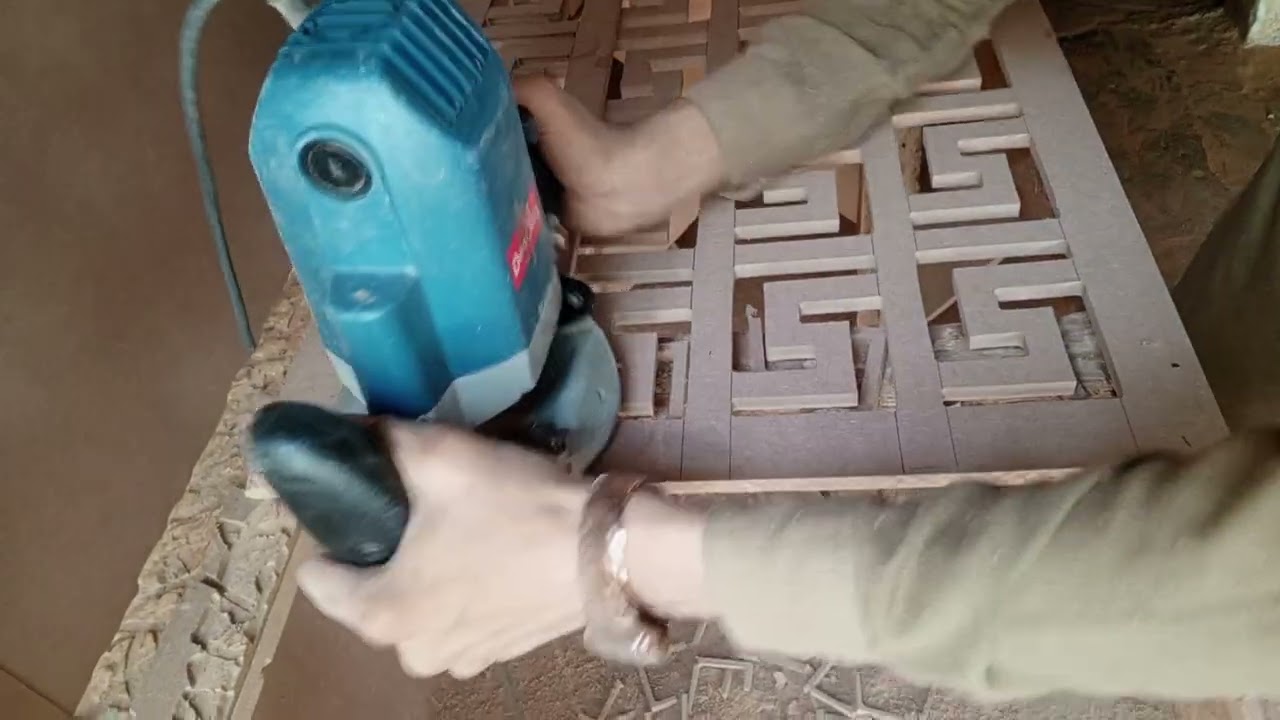 Jafri cutting process in mdf jali