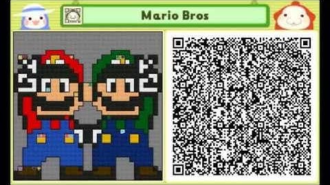 Mario bros pushmo qr code