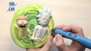 3D Pen | Making Rick and Morty sculpture