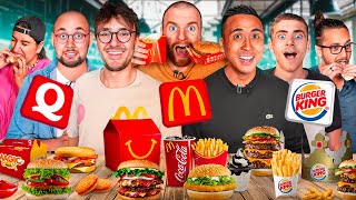 Le clash des fast-food : MCDO vs BURGER KING vs QUICK