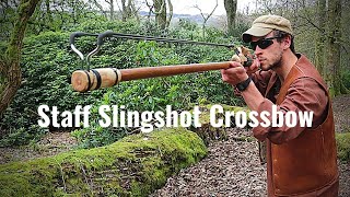 Staff Slingshot Crossbow Attachment System - DIY Survival Mod Prototype