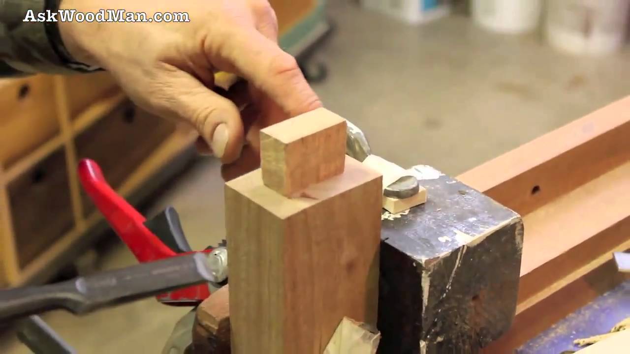 42 tenon cutting demo using japanese hand saws - part 3 of