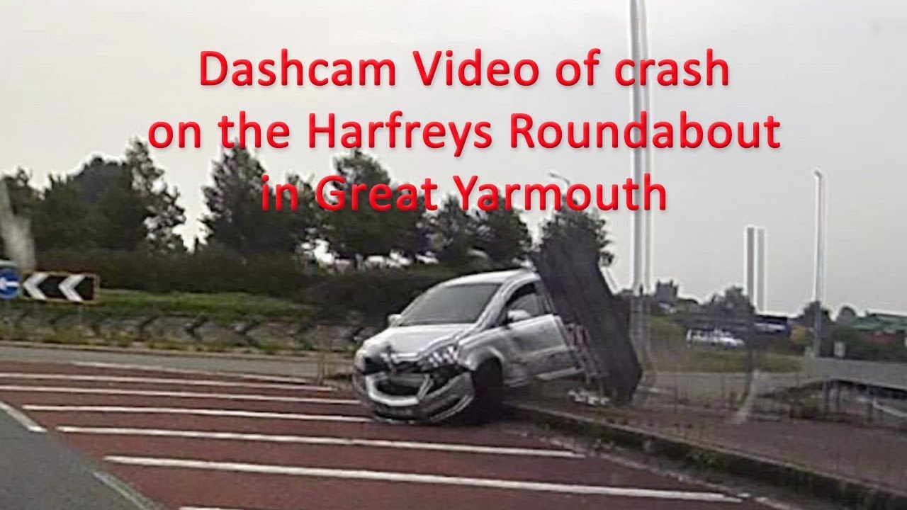 Car crash caught on dashcam - YouTube