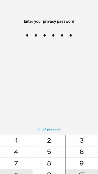 How to reset privacy password in vivo 1820 |