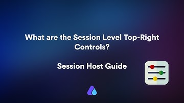 What are the session top-right-hand controls? | #Airmeet  #sessionhostguide  #quickguide