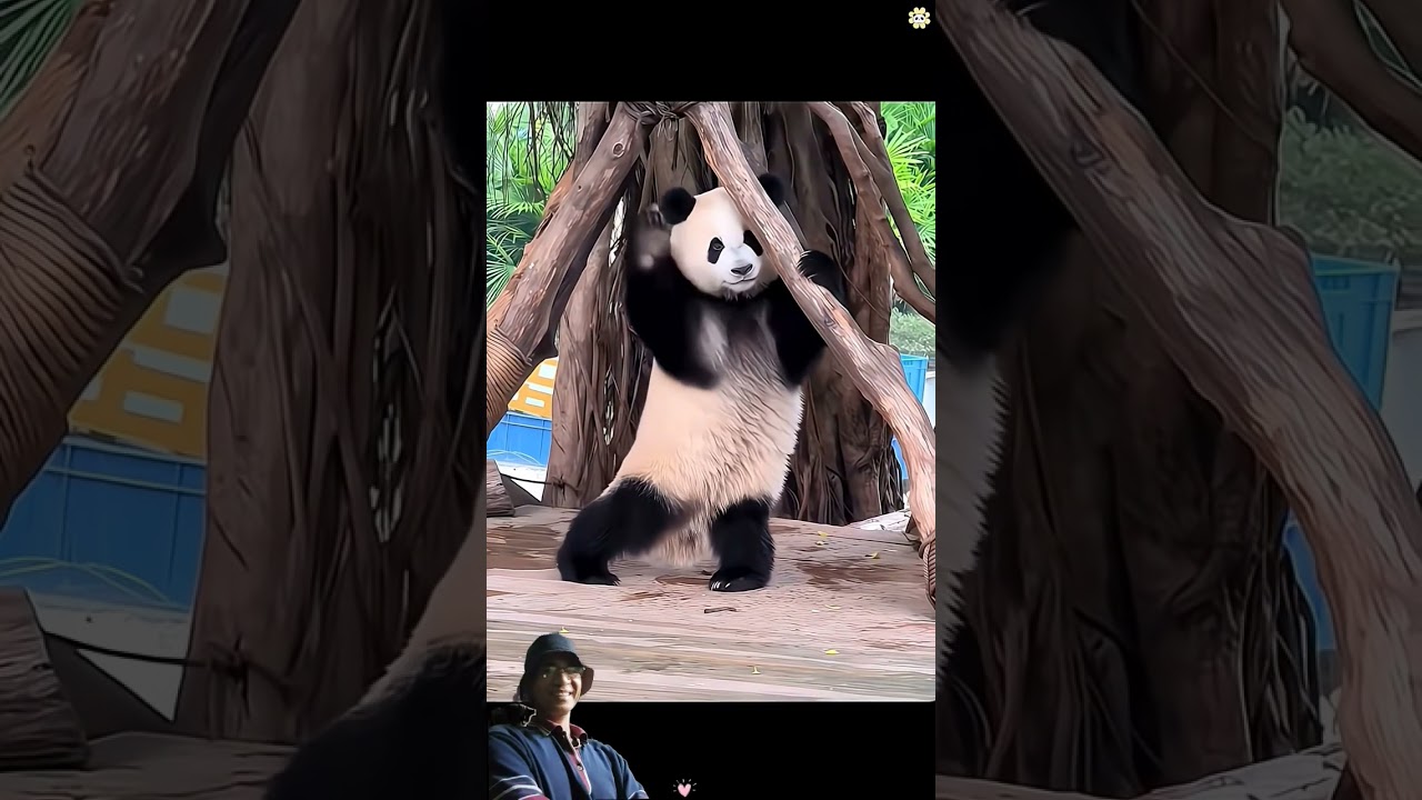 Милая мама и детеныш панды #смешно #домашниеживотные #мило #животные