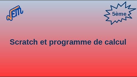 Scratch avec un programme de calcul