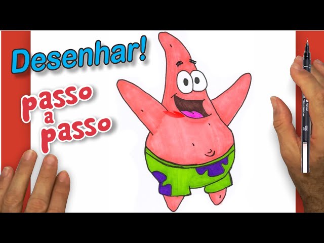 Como desenhar o Patrick estrela Mandrake passo a passo #desenho