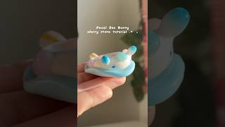In depth tutorial on how I make my jewel sea bunny worry stones! 🌱 #clay #diy #foryou #craft #art
