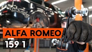 Cómo cambiar los bieletas de suspensión traseros en ALFA ROMEO 159 (939) [VÍDEO TUTORIAL DE AUTODOC]