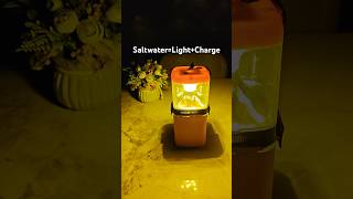 Salt Water Lamp – No battery, no charging! Just salt + water (3 modes + USB output)