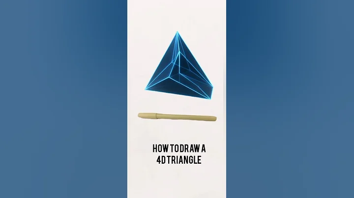 How To Draw A 4D Triangle 📐 Drawing 😄#ArtShorts #DrawingShorts #CreativeArt #ArtistOnYouTube