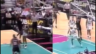 Mutombo Posterizes and Blocks Dennis Rodman Back-to-Back (4\/18\/1995)