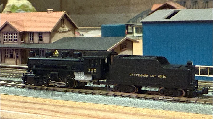 Rokuhan T040-3 0-6-0 USRA Steam Locomotive B&O 365 Test Run at z.scale.hobo 09.25.2025