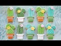 How to make CACTUS COOKIES - 2 Simple Shapes to make 5 Different Designs