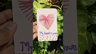 String Heart Spotify Card- Cute Gift Idea #diy #giftideas #shorts #cute #subscribe