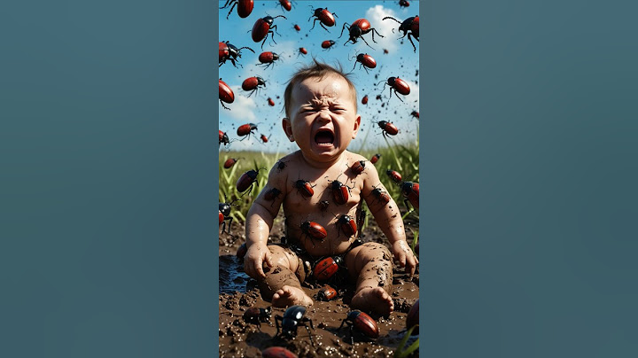 cute baby attacked by red beetles and saved by rescue team 😭 #ai #baby #cow #rescueteam #humanity