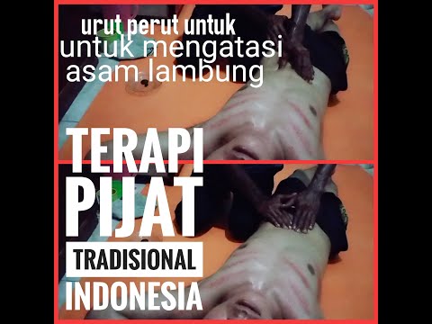 Urut perut mengatasi Mual,asam lambung tinggi # terpi pijat tradisional Indonesia 🇮🇩